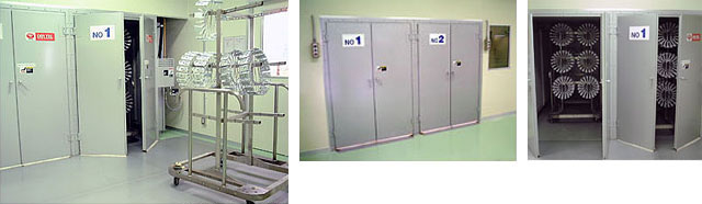 左：DRY TEC & 臺(tái)車，中心：DRY TEC 噴涂間一側(cè)，右：DRY TEC 準(zhǔn)備室一側(cè)